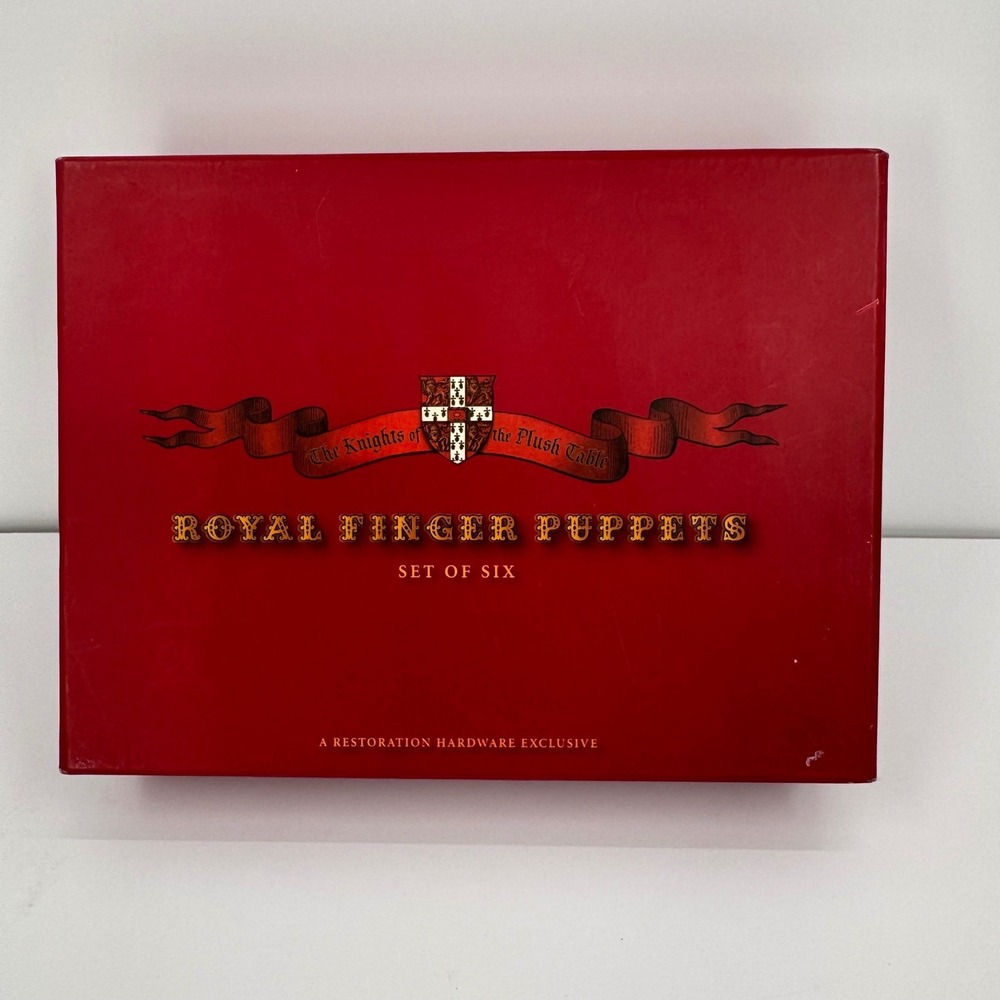Restoration Hardware‎ Royal Finger Puppets Set of Six Plush Medieval Characters - Picture 3 of 16